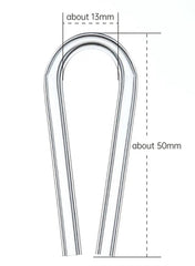 CHIHIROS ACRYL U-CLIP (4 ST.) 4/6 MM T/M 8 MM GLASDIKTE