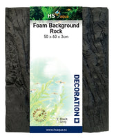 HS AQUA FOAM BACKGROUND ROCK BLACK 50X60 CM
