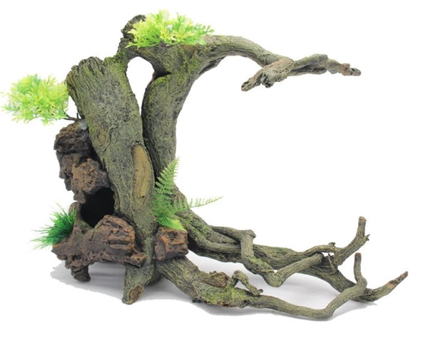 Blue Belle Pacific Root with Plants No. 1 51x28x37 cm