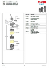 EHEIM BINNENFILTER AQUA 200 230V-50HZ