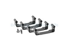 2 locking pins, 4 retaining clips
