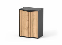 AQUATLANTIS MEUBEL SPLENDID 60 ZWART-001 & LICHT NOTEN-009