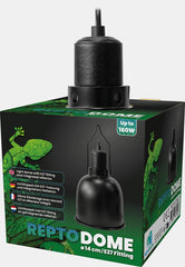 REPTO DOME E27 FITTING 14 CM ZWART