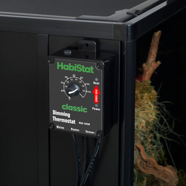 HabiStat dimmende thermostaat hogere temperaturen wit of zwart 600 watt