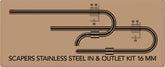 SF SCAPERS RVS IN/UITLAAT SET 16 MM