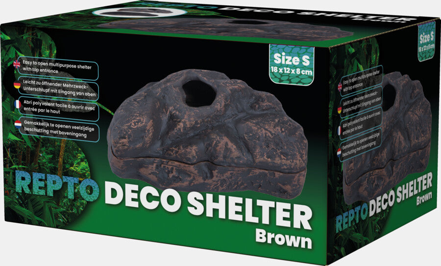 REPTO DECO SHELTER BROWN S