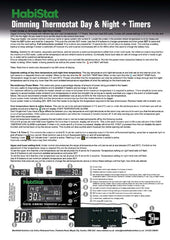 HABISTAT DIGITALE DIMMER THERMOSTAAT DAG/NACHT TIMER 600 WATT