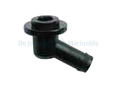 Glue-in nipple 30° for hose, ø4 x 6 mm (