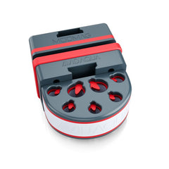 Seven-tube magnetic tube organizer