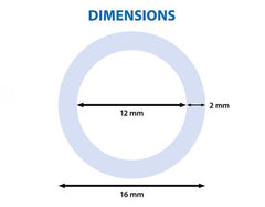 PVC Tube 12/16 mm - Blue - 100 m