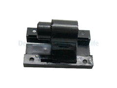 Sliding piece with hinge