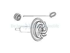 SYNCRA HF 10.0 ROTOR+CERAMIC SHAFT + HOOK+ BOTTOM BEARING