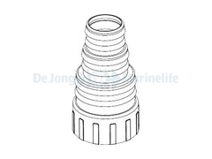 SYNCRA HF Hose adapter 1 1/2" GAS - D40-32-25+ ORING