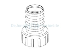HOSE ADAPTER 1"1/2 GAS D 38+ORING - SYNCRA HF