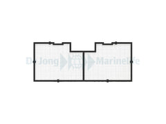 Tank Net Screen 72"/180cm (incl. 1 Universal cut out)