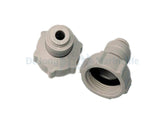 3/4" Threaded Tap Connector - Push Fit 1/4" Pipe
