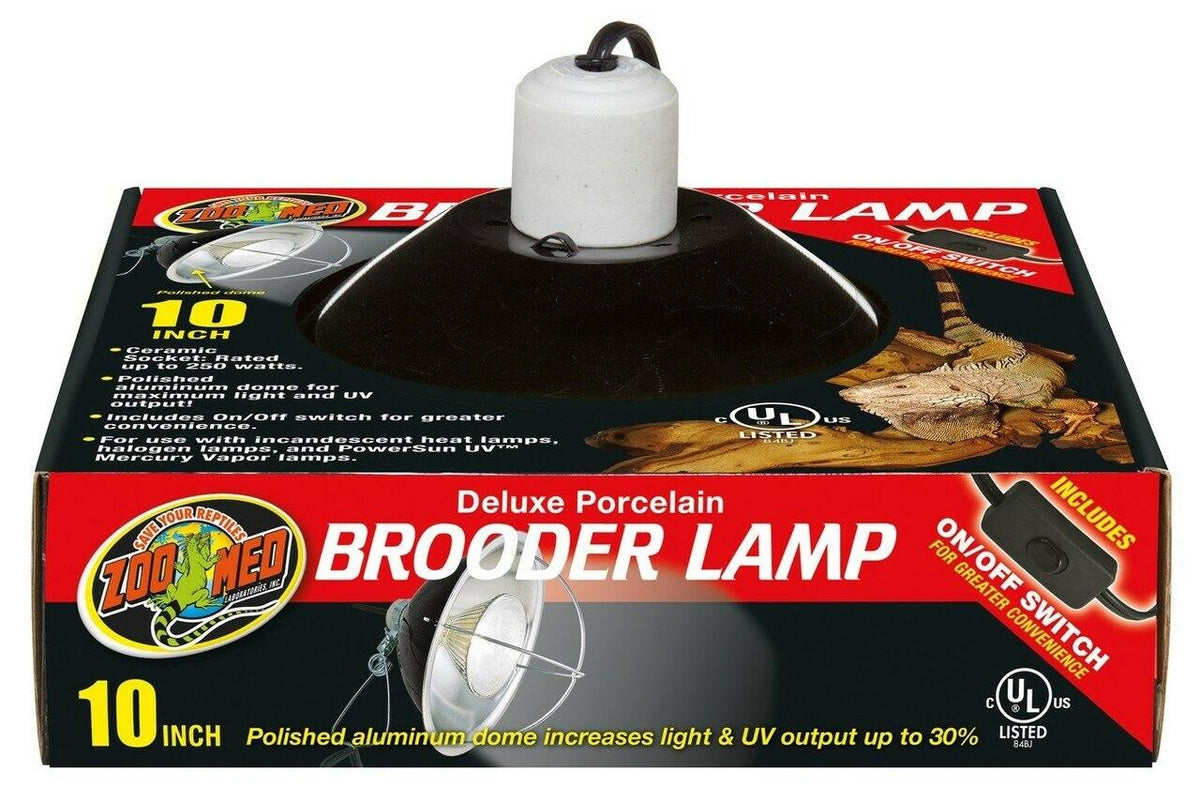 Zoo Med Deluxe Porcelain Clamp Lamp 10" (Brooder) 25 cm aanbieding op = op