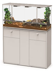 AQUATLANTIS TERRARIUM MEUBEL ZILVER-007 118X45X90 CM