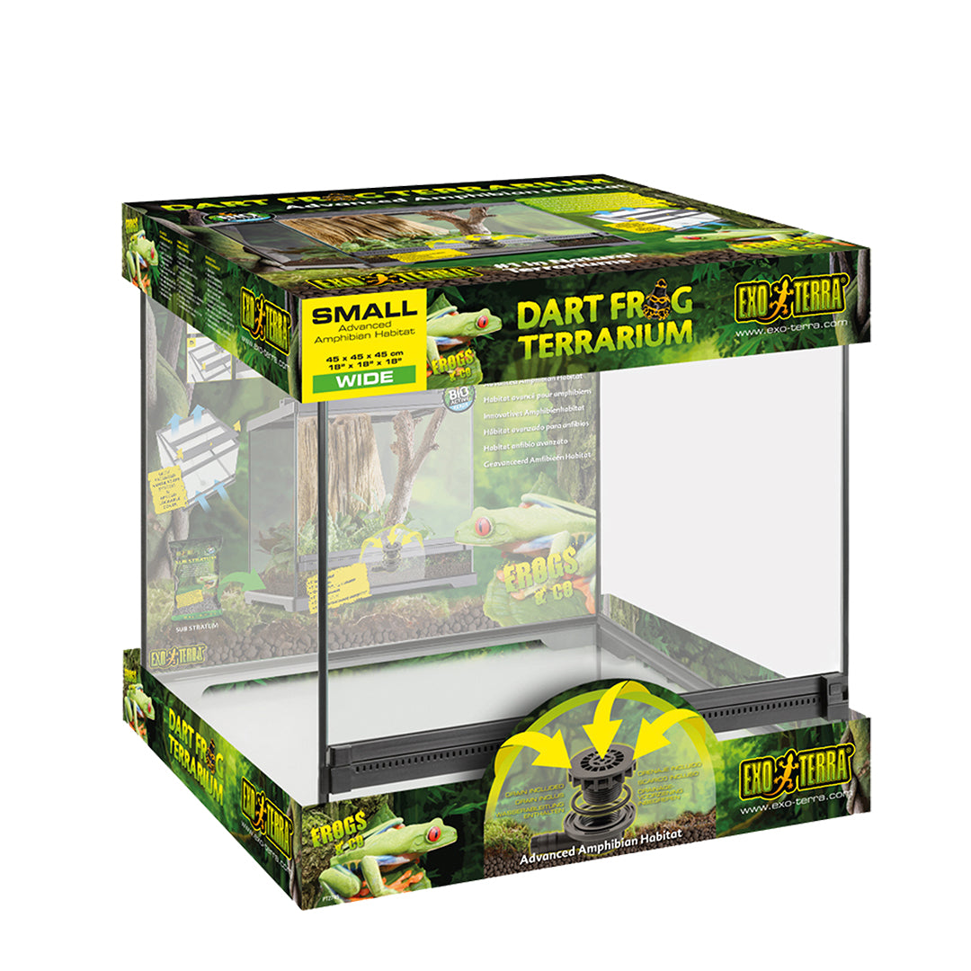Exoterra frog pijlgifkikker terrarium 45,7x45x45cm