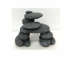 BLUE BELLE PACIFIC PEBBLE MOUNTAIN GREY S 10.5 X 6 8.5 CM