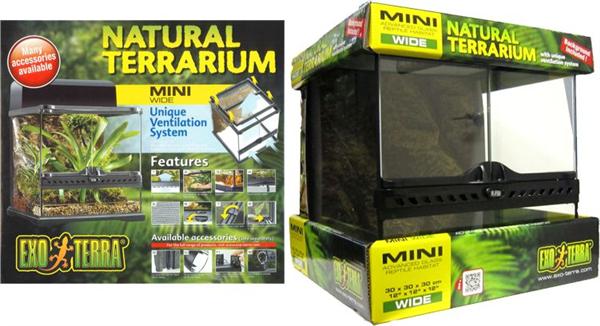 Exo Terra Terrarium Mini Wide 30x30x30