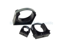 PVC Pipe Clip 40mm Closed Black
