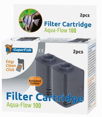 SuperFish aquaflow 100 easy click cartridge 2 stuks