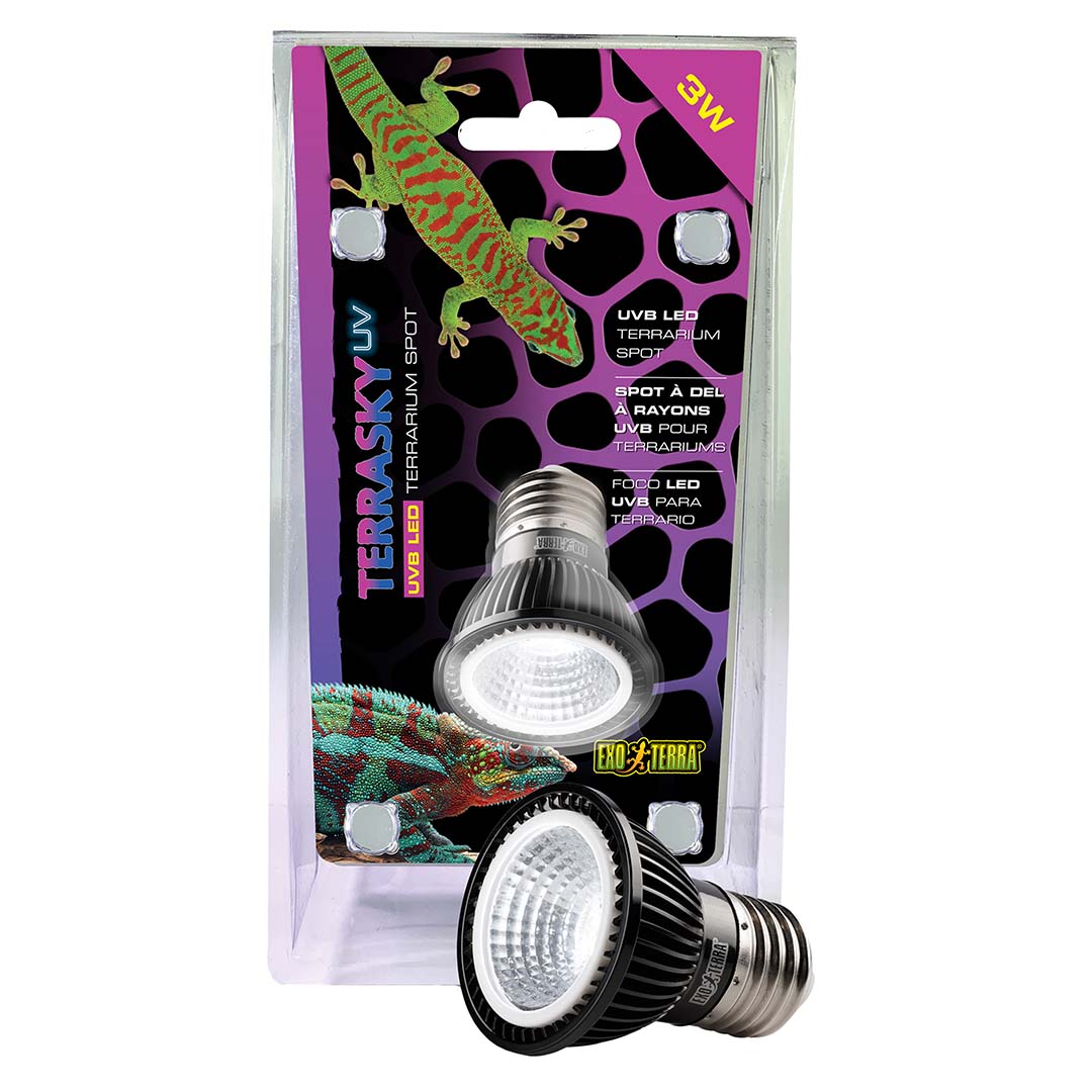 EX TerraSky UV UVB LED spot Zwart