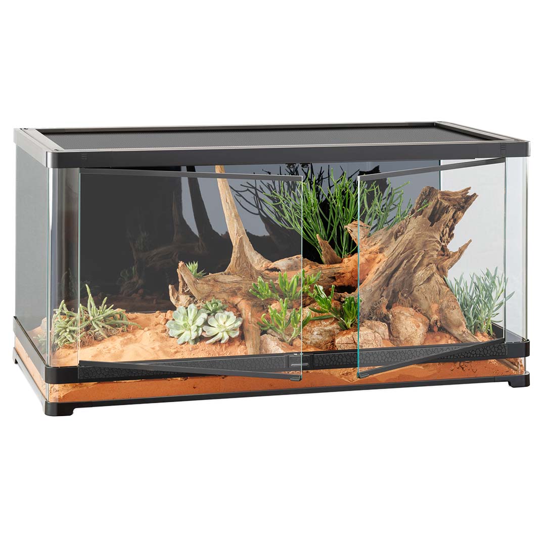 Exo Terra Vista Panoramic Terrarium Zwart