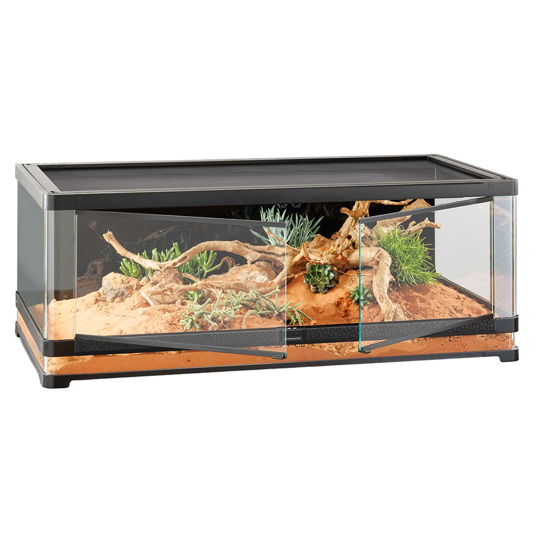 Exo Terra Vista Panoramic Terrarium Zwart