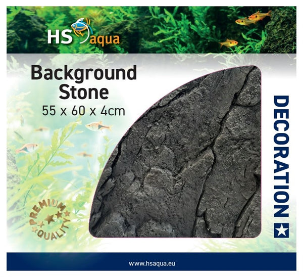 HS AQUA BACKGROUND STONE ANTHRACITE 55X60X4 CM