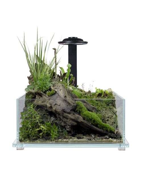 WABI KUSA BIO TANK 32X20X14 CM INCL. LED BLACK OR WHITE