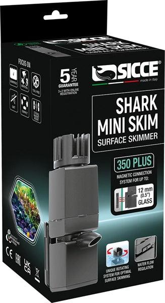 SICCE SHARK OPPERVLAKTE MINI SKIM 350 PLUS T/M 12 MM