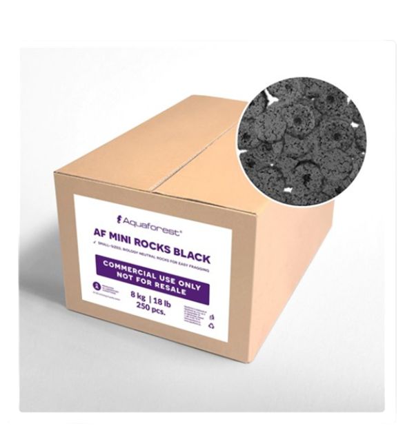 AF Mini Rocks Black - 250 pcs. Commercial