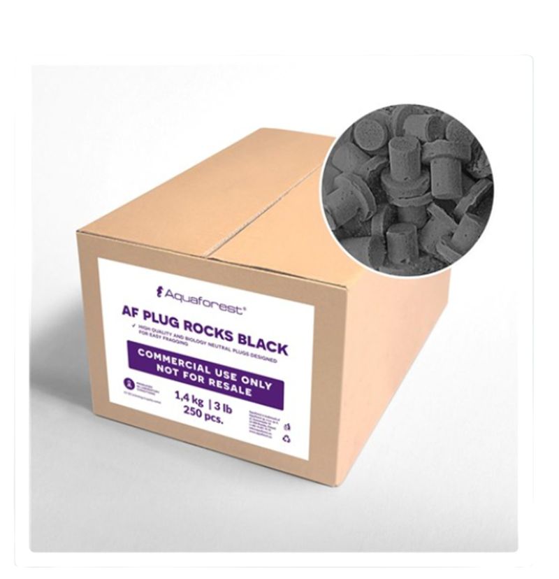 AF Plug Rocks Black - 250 pcs. Commercial