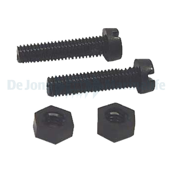 2 screw+2 nuts M6x25mm
