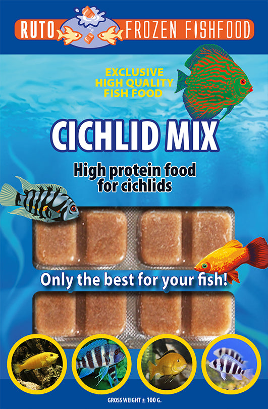 Cichlide Mix Blister 100 Gr. (CICHLID MIX BLIST.100 GR. 20 CUBE NEW LI)