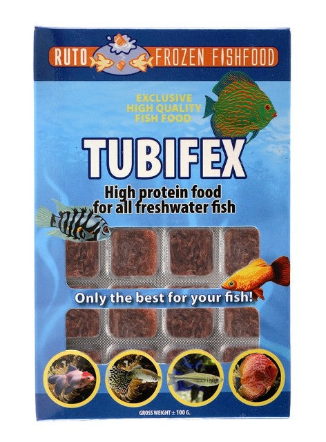 Tubifex Blister 100 Gr. (TUBIFEX BLISTER 100 GR. 24 CUBE NEW LINE)