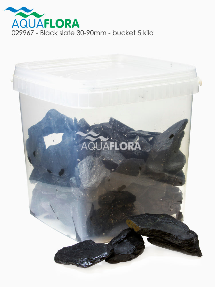Black Slate 30-90Mm - Emmer 5 Kilo - St (Black Slate 30-90mm - emmer 5 kilo - ST)