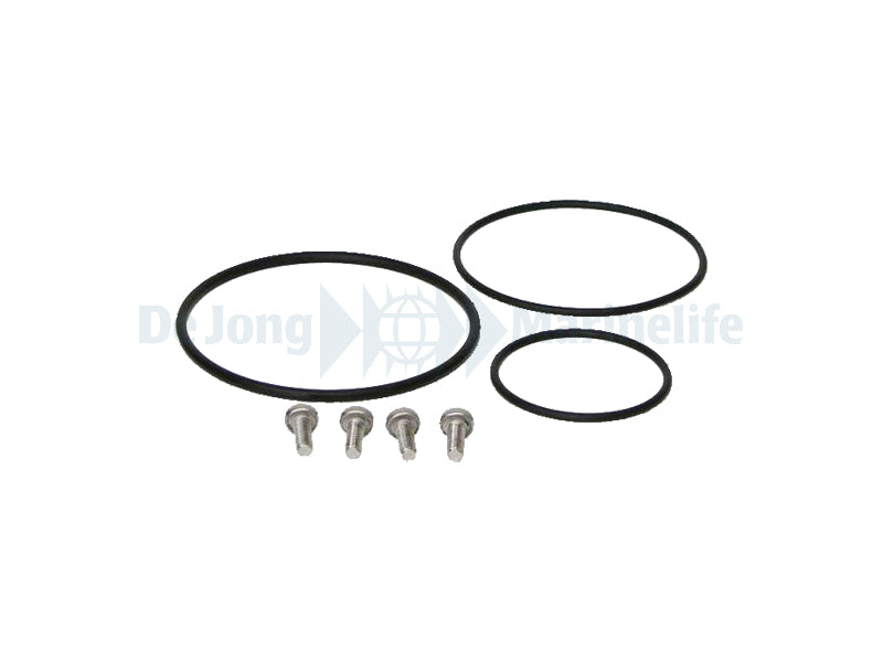 3 O-ring seals with stainless steel screws