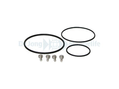 3 O-ring seals with stainless steel screws