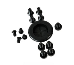 Set of screws + rubber plugs Ocean Clear