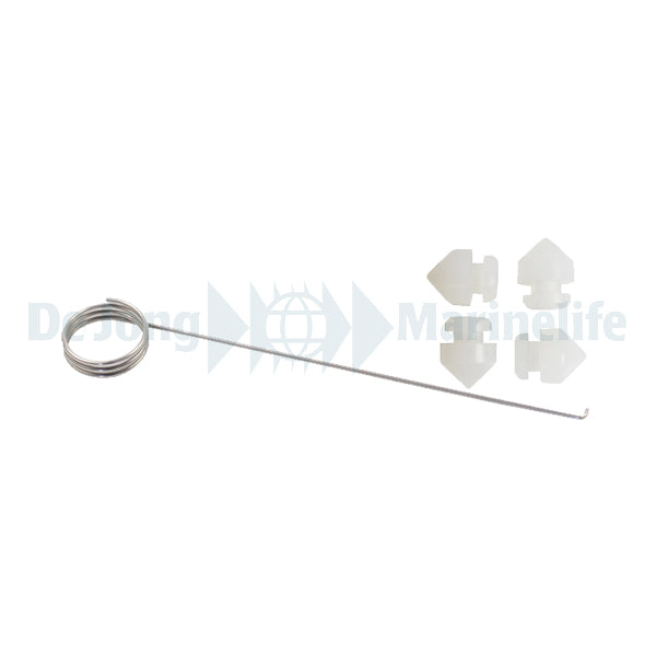 4 Silicone shock absorber feet and hook