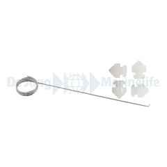 4 Silicone shock absorber feet and hook
