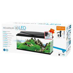 aquarium 80 led cf80 Zwart 80x30x41,5cm