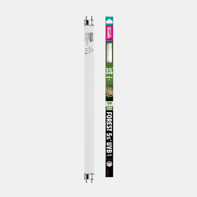 ARCADIA EURO-RANGE FOREST 5% UV T8 LAMP 45 CM 15 WATT