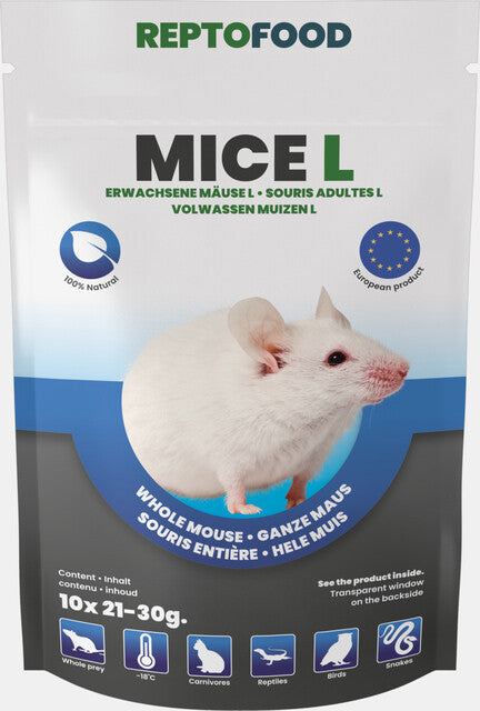 REPTO MUIZEN L 21-30 GRAM 10X