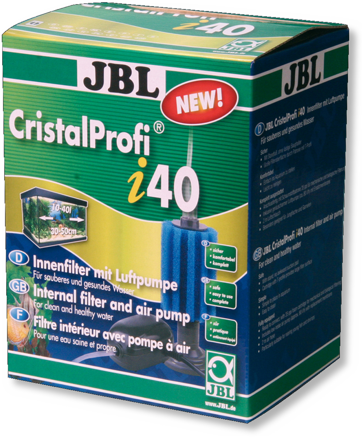 JBL CristalProfi i-40 nu met gratis uniblock a 6,95  op = op