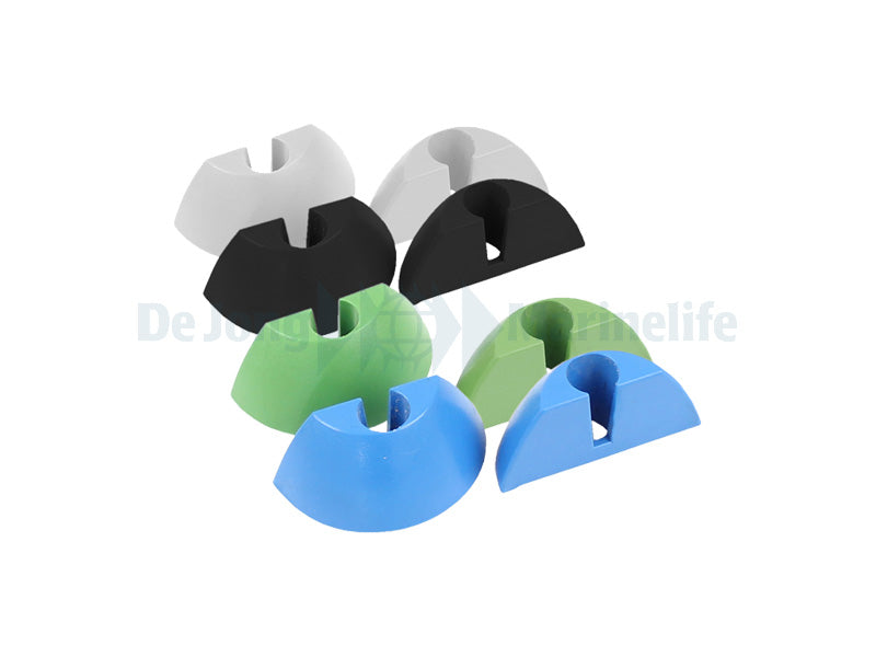 8 end caps for Care Magnet,
blue / gree