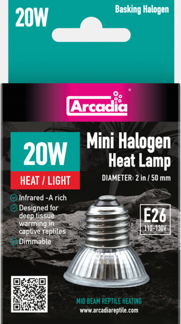 ARCADIA HALOGEN MINI BASKING SPOT 20 WATT
